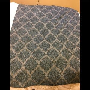 Beautiful wool throw in blue/teal color.